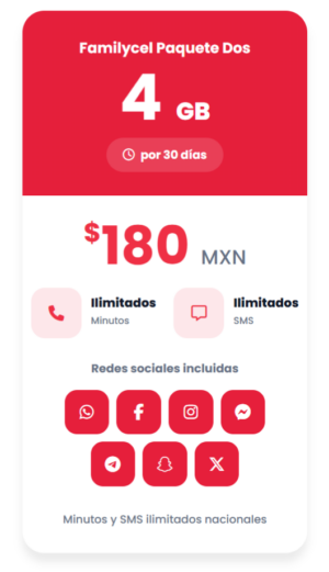 Familycel Paquete Dos